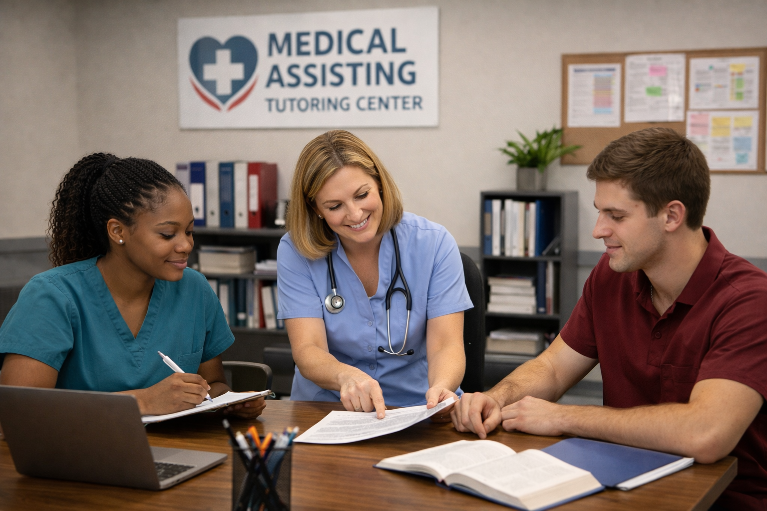 Medical assisting tutoring session